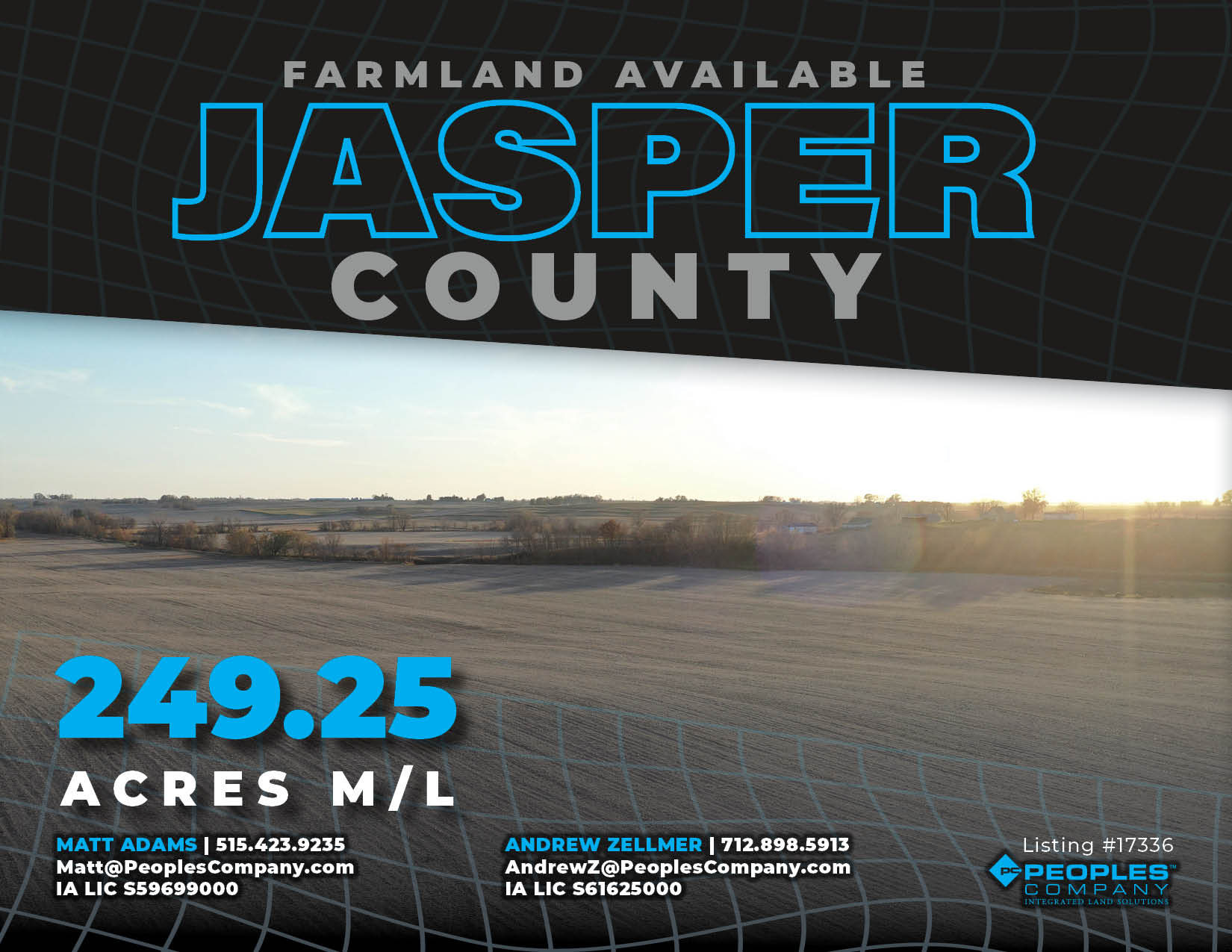 Listing 17336 249.25 acres in IA Peoples Company